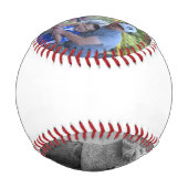 Nummer 1 Vater Foto Vathage Tag blau Baseball (Rückseite)