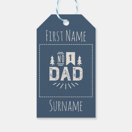 Nummer 1 Vater Geschenkanhänger (Vorderseite)