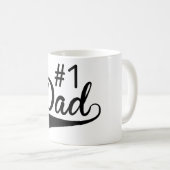Nummer 1 Vater Glückliches Vatertag Tasse Geschenk (VorderseiteRechts)