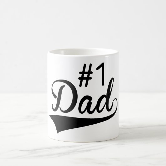 Nummer 1 Vater Glückliches Vatertag Tasse Geschenk (Mittel)