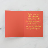 Nummer 1 Vater Goldtrophie Karte (Innenseite)