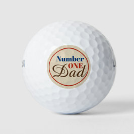 Nummer 1 Vater Golfball