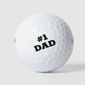 Nummer 1 Vater Golfball (Vorderseite)