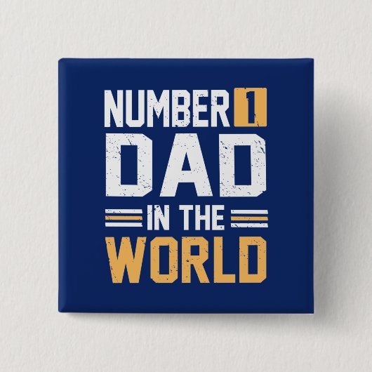Nummer 1 Vater in der Welt Button (Vorderseite)