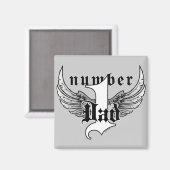 Nummer 1 Vater Magnet (Vorderseite/Rückseite)