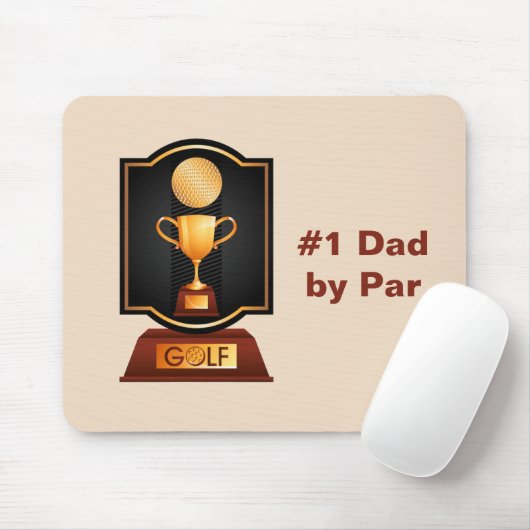 Nummer 1 Vater nach Par Mousepad (Mit Mouse)