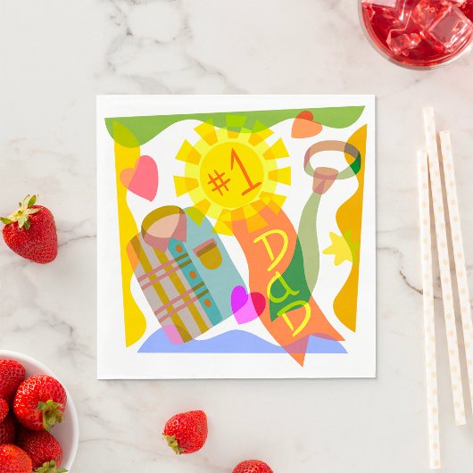 Nummer 1 Vater Napkins Serviette