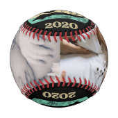 Nummer 1 Vater Retro-Foto Vintag Baseball (Vorderseite)