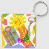 Nummer 1 Vater Schlüsselanhänger (Rückseite)