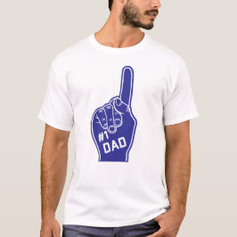 Nummer 1 Vater Sporty Foam Finger T - Shirt