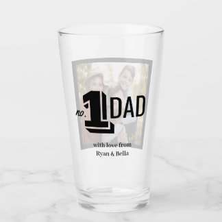 Nummer 1 Vater Väter Tag Foto Geschenk Kaffee Tass Glas