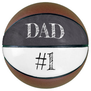 Nummer 1 VATER Vatertag auf der Tafel Basketball
