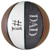 Nummer 1 VATER Vatertag auf der Tafel Basketball (Vertikal)