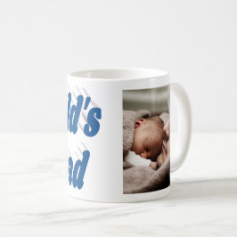 Nummer 1 Vater Vathers Day Foto Blau Kaffeetasse