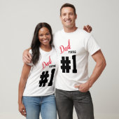 Nummer 1 Vater Weiß des Vaters T-Shirt (Unisex)