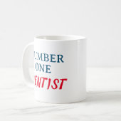 Nummer 1 Zahnarzt Kaffeetasse (Vorderseite Links)