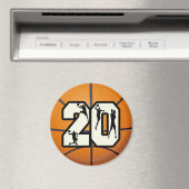 Nummer 20 Basketball Magnet (In Situ (Geschirrspüler))