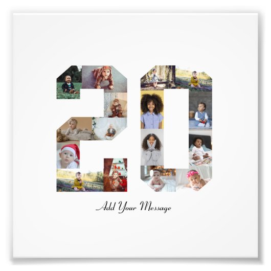 Nummer 20 FotoCollage Fotodruck (Vorne)