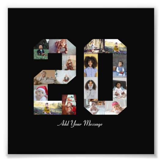 Nummer 20 FotoCollage Fotodruck (Vorne)