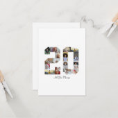Nummer 20 FotoCollage Karte (Vorderseite/Rückseite Beispiel)