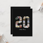 Nummer 20 FotoCollage Karte (Vorderseite/Rückseite Beispiel)
