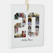 Nummer 20 FotoCollage Keramikornament (Rechts)