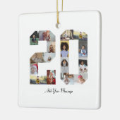 Nummer 20 FotoCollage Keramikornament (Links)