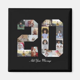 Nummer 20 FotoCollage Magnet