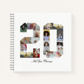 Nummer 20 FotoCollage Notizblock (Vorderseite)