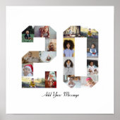 Nummer 20 FotoCollage Poster (Vorne)