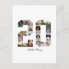 Nummer 20 FotoCollage Postkarte