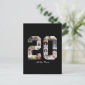 Nummer 20 FotoCollage Postkarte (Stehend Vorderseite)