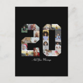Nummer 20 FotoCollage Postkarte (Vorderseite)