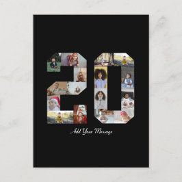 Nummer 20 FotoCollage Postkarte