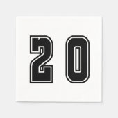 Nummer 20 serviette (Vorderseite)