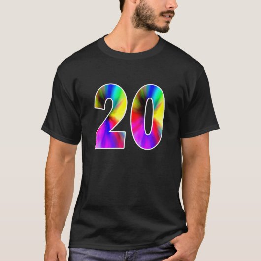 Nummer 20 Shirt für Sportteams (Vorderseite)