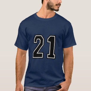 Nummer 21 Varsity-Sportstrikot   21. Geburtstag T-Shirt