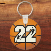 Nummer 22 Basketball Schlüsselanhänger (Vorderseite)