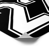 Nummer 22 Personalisierter benutzerdefinierter Bys Poster (Ecke)