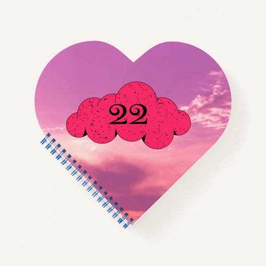 Nummer 22 Spiralheft Notizblock (Vorderseite)