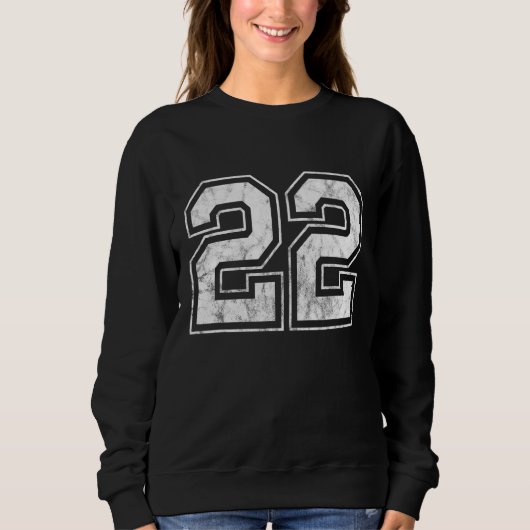 Nummer 22 sweatshirt (Vorderseite)