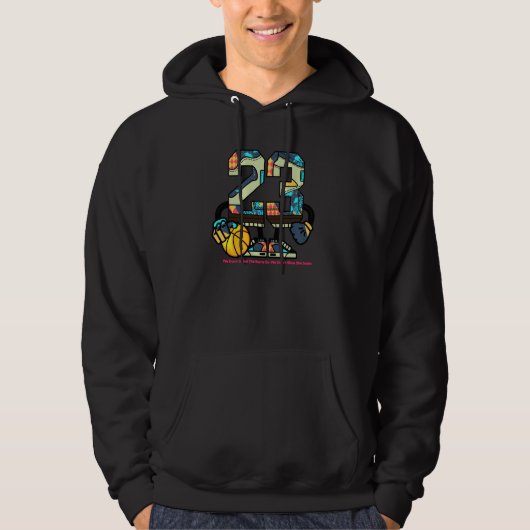Nummer 23 2 Air Biohack 1s Hoodie (Vorderseite)