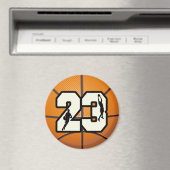 Nummer 23 Basketball Magnet (In Situ (Geschirrspüler))