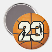 Nummer 23 Basketball Magnet (Vorderseite/Rückseite)