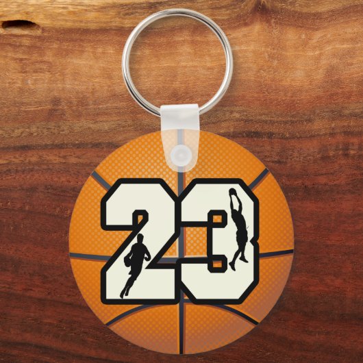 Nummer 23 Basketball Schlüsselanhänger (Vorderseite)