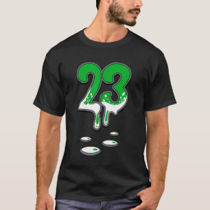 Nummer 23 Tropfen zu 3 Pine Green T-Shirt Pine G