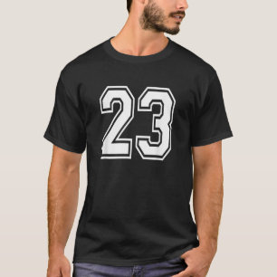 Nummer 23 Uniform Sports Jersey Team 23. T-Shirt