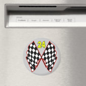 Nummer 24 und Markierte Flaggen Magnet (In Situ (Geschirrspüler))