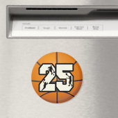 Nummer 25 Basketball Magnet (In Situ (Geschirrspüler))