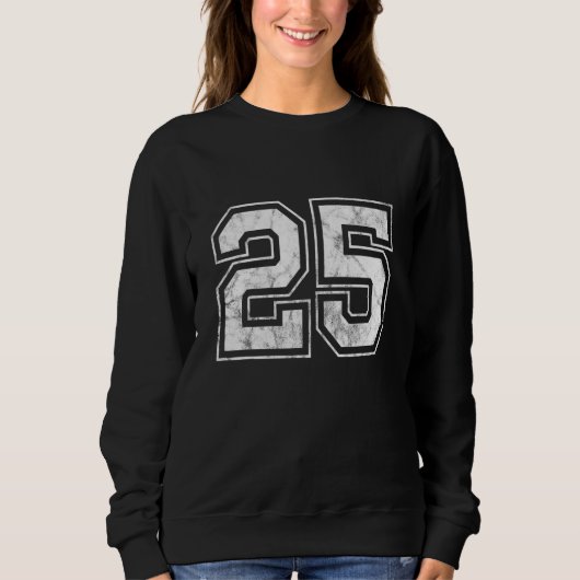 Nummer 25 sweatshirt (Vorderseite)